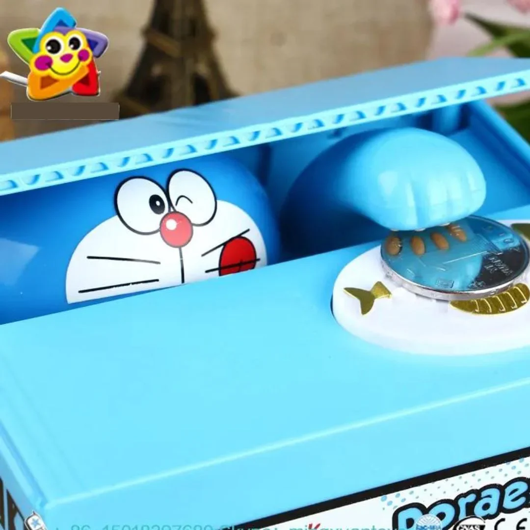  Alcancia Doraemon Tragamonedas 