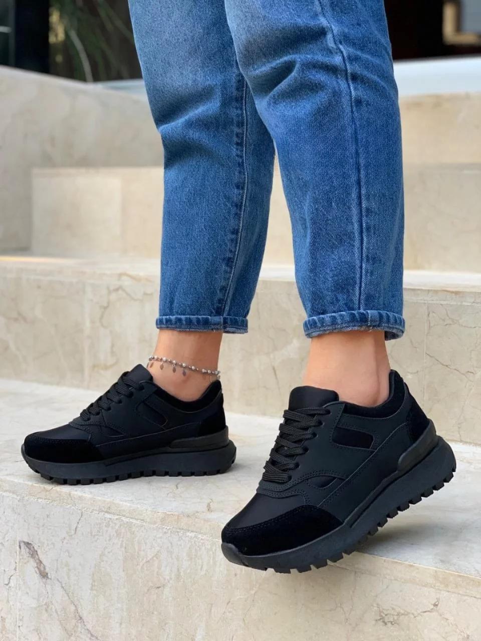 Tenis Casual De Mujer London Negro