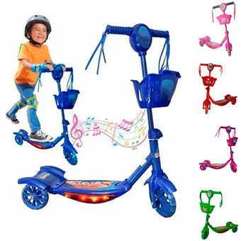 Patineta Scooter Canasta Monopatín Luces