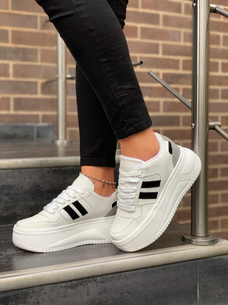 Tenis Casual De Mujer Detroit Blanco