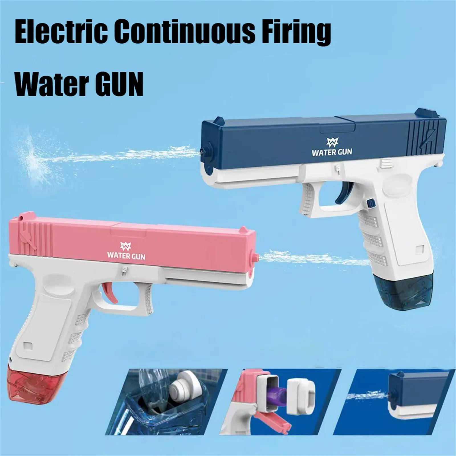  Pistola De Agua Eléctrica Glock 