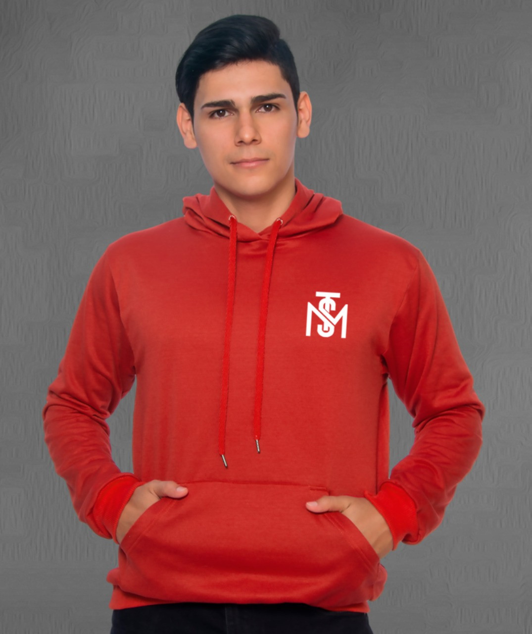 Buzo Buso,hoodies Hombre Monastery Rojo