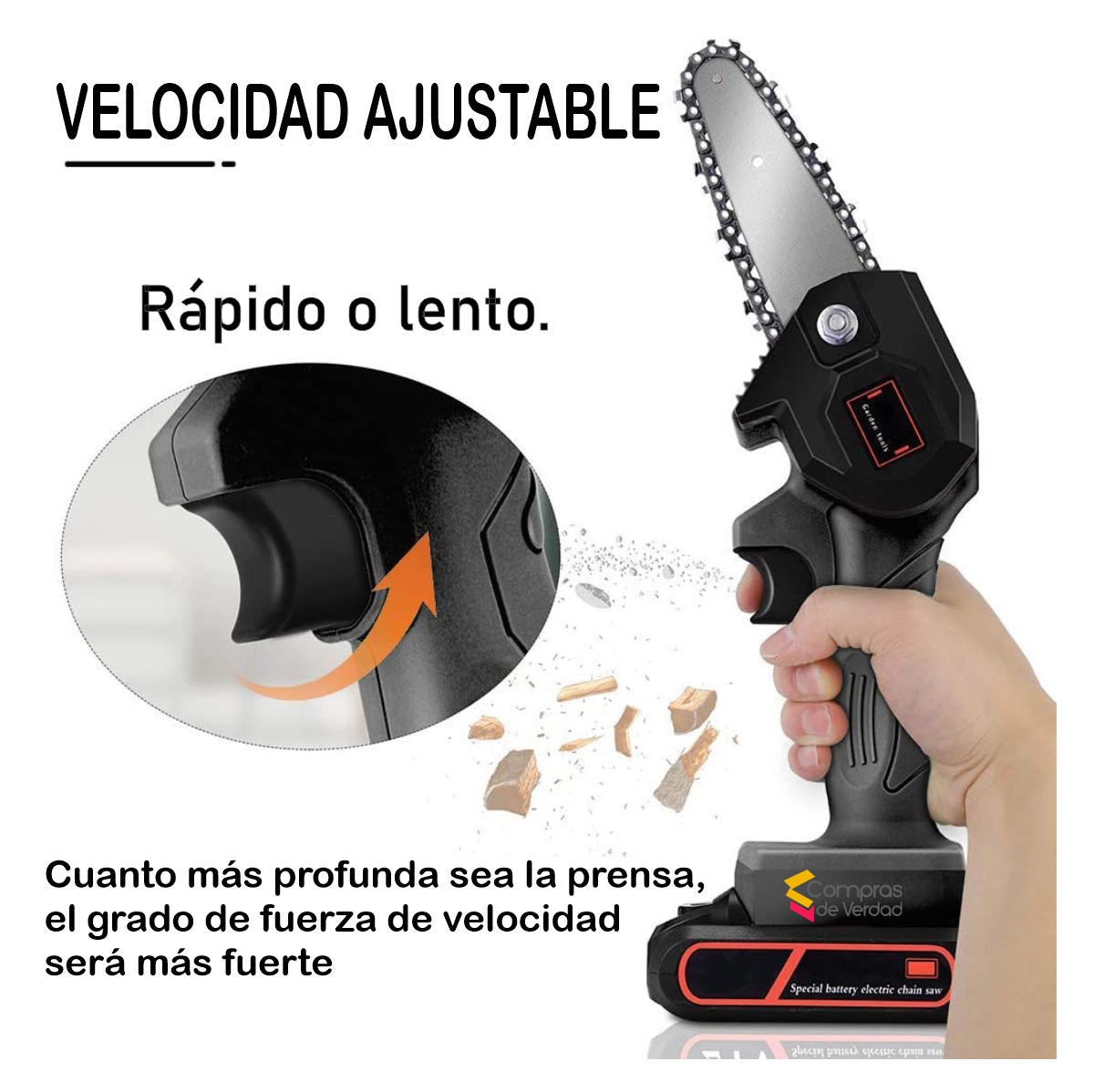 Mini Motosierra De Mano Portatil Ergonomica