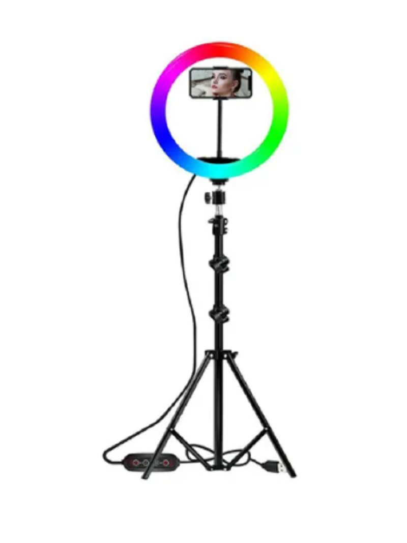 Aro Colores Luz Lampara Led 26cm Rgb