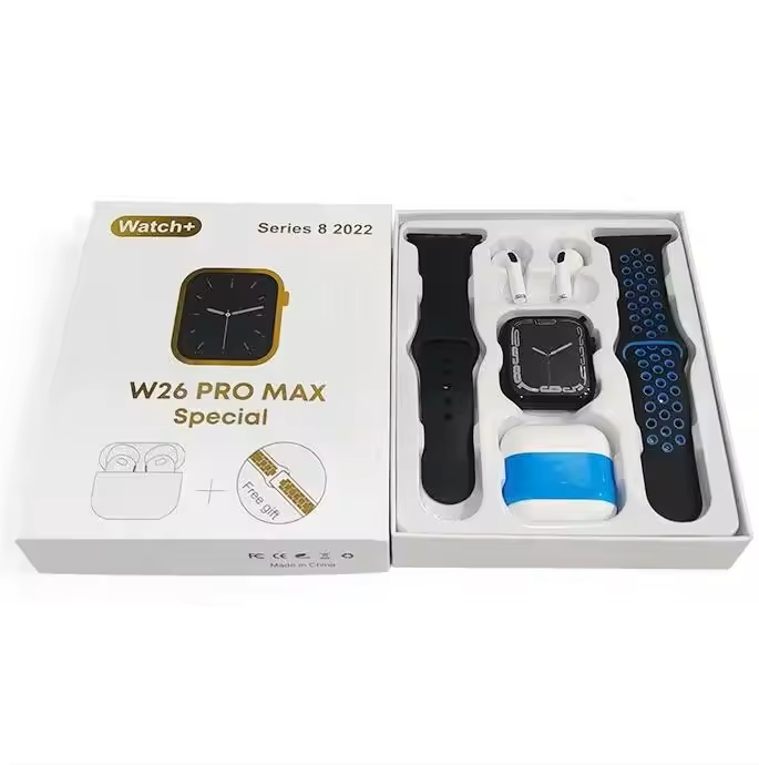 Combo Reloj + Audífonos W26 Pro Max 2024 