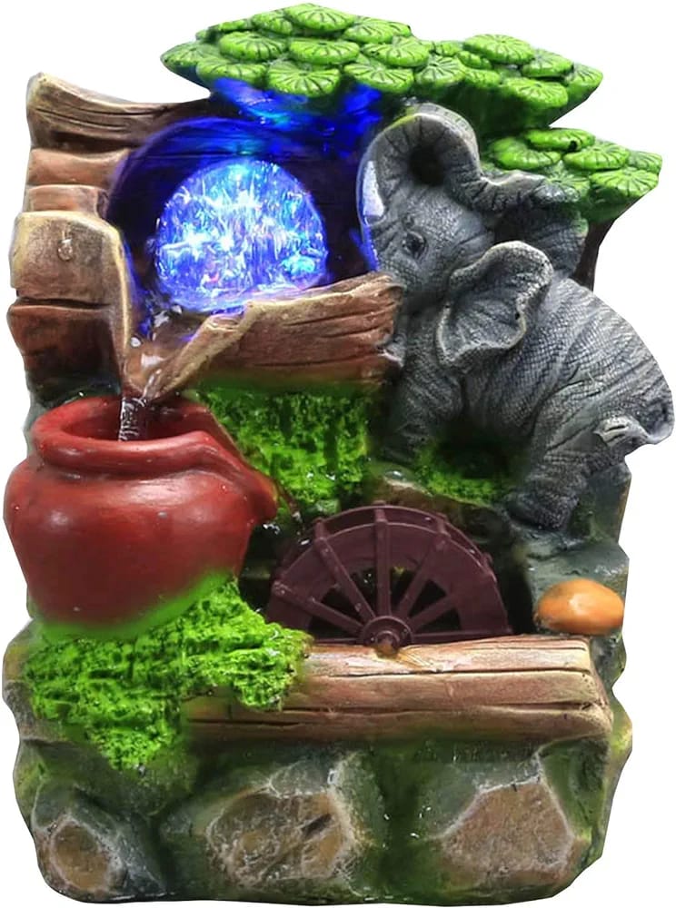 Fuente De Agua Elefante 25cms 