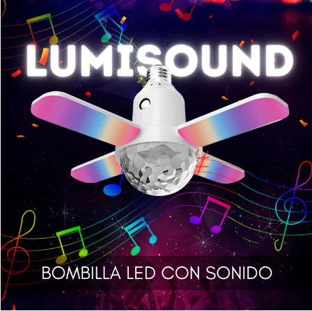  Bombilla Led De Colores Con Sonido Lumis 