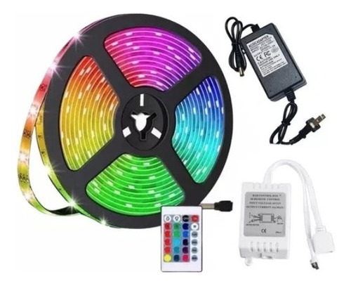  Luces De Tira Led 5mts Rgb Kit De Tira 