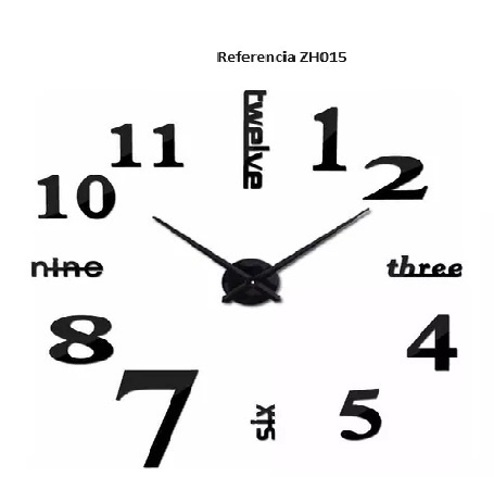 Reloj De Pared Adhesivo