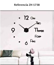 Reloj De Pared Adhesivo