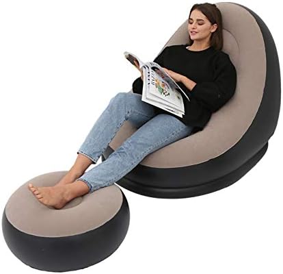  Sofa Inflable Portatil + Reposapies 